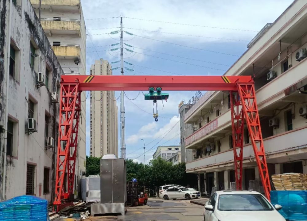 MH型電動葫蘆單梁門式起重機、MH型單梁龍門吊