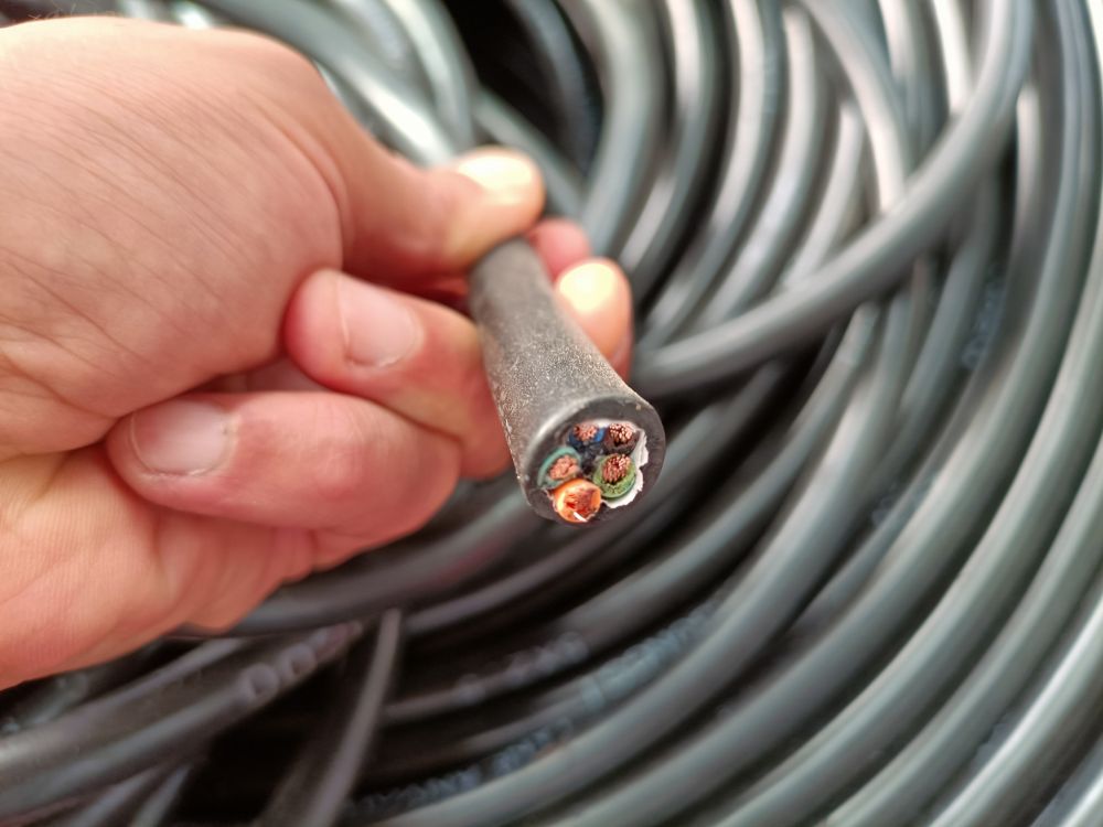 起重機動力電纜線、多股多芯扁形/圓形橡膠護套電纜線